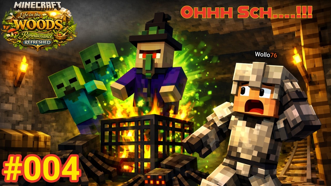 Spawner-Tod in der Mine! 💀⛏️| Minecraft Life in the Woods Renaissance #004