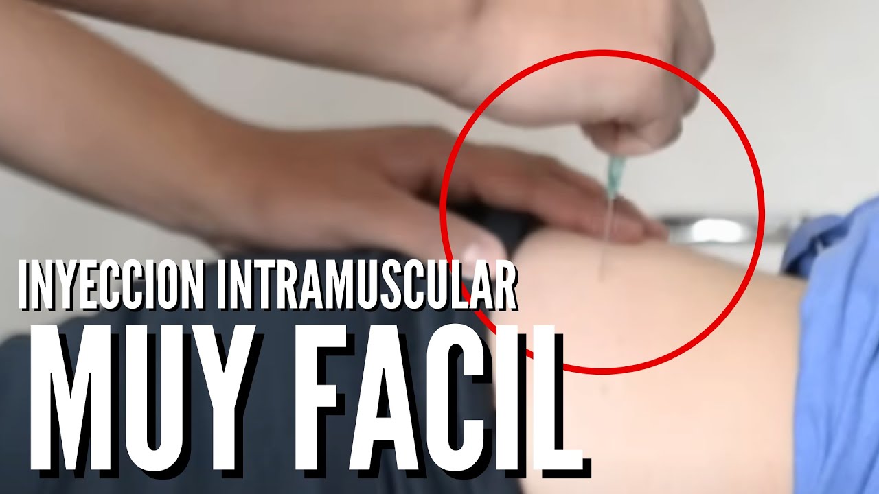 ✅COMO PONER UNA INYECCI&Oacute;N INTRAMUSCULAR EN EL GLUTEO [Sin dolor]😱