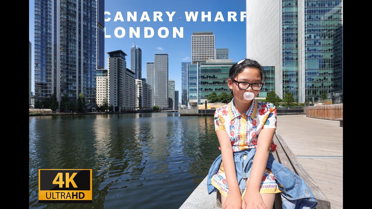 🇬🇧Walking Tour of Canary Wharf, London: Skyscrapers, Waterfront & Hidden Gems