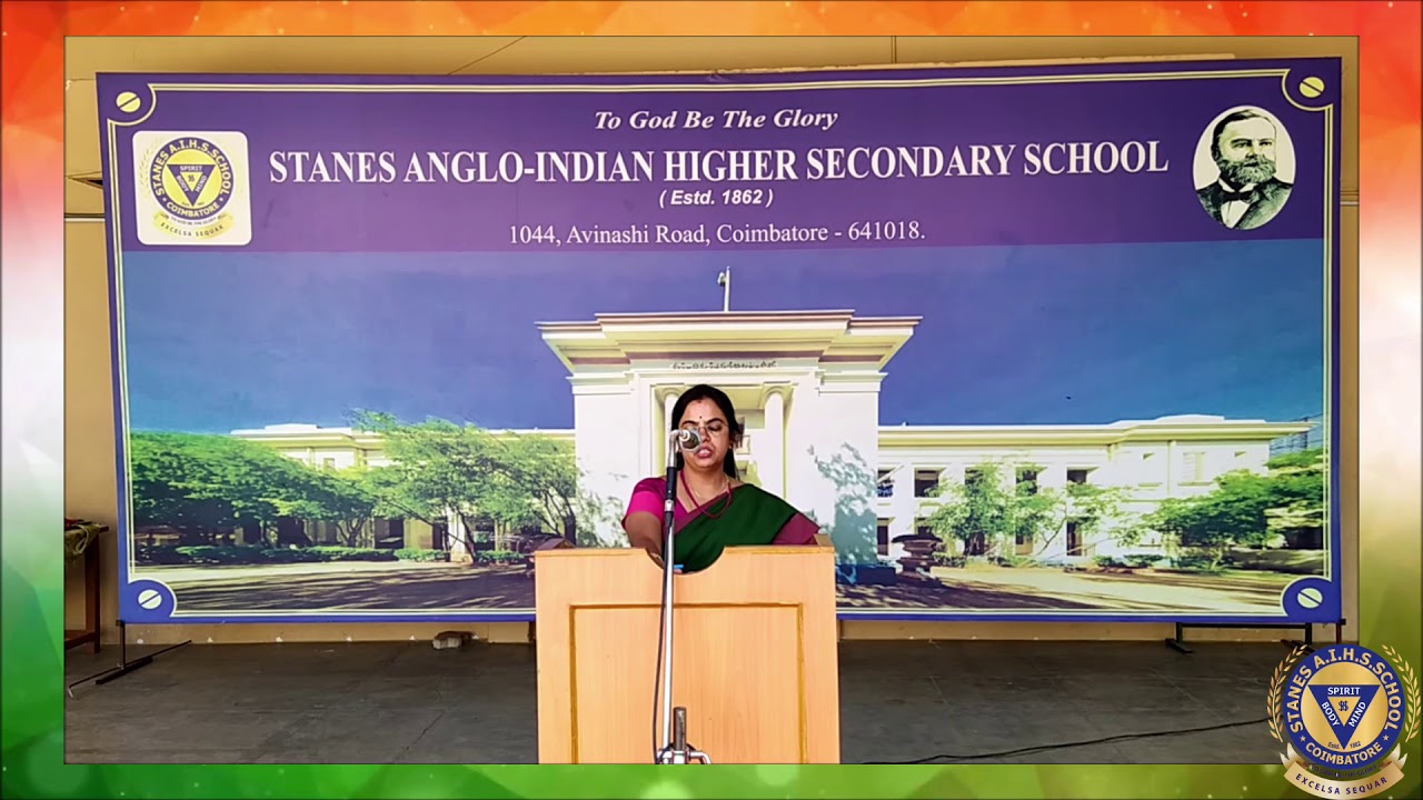 Stanes Anglo-Indian Higher Secondary School - 72nd Republic Day Celebrations - 26th January 2021