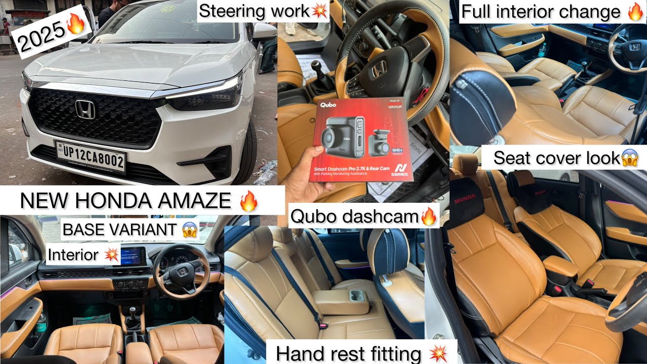 New Amaze 2025 Accessories😱Honda amaze 3rd generation Modification💥Honda genuine Parts
