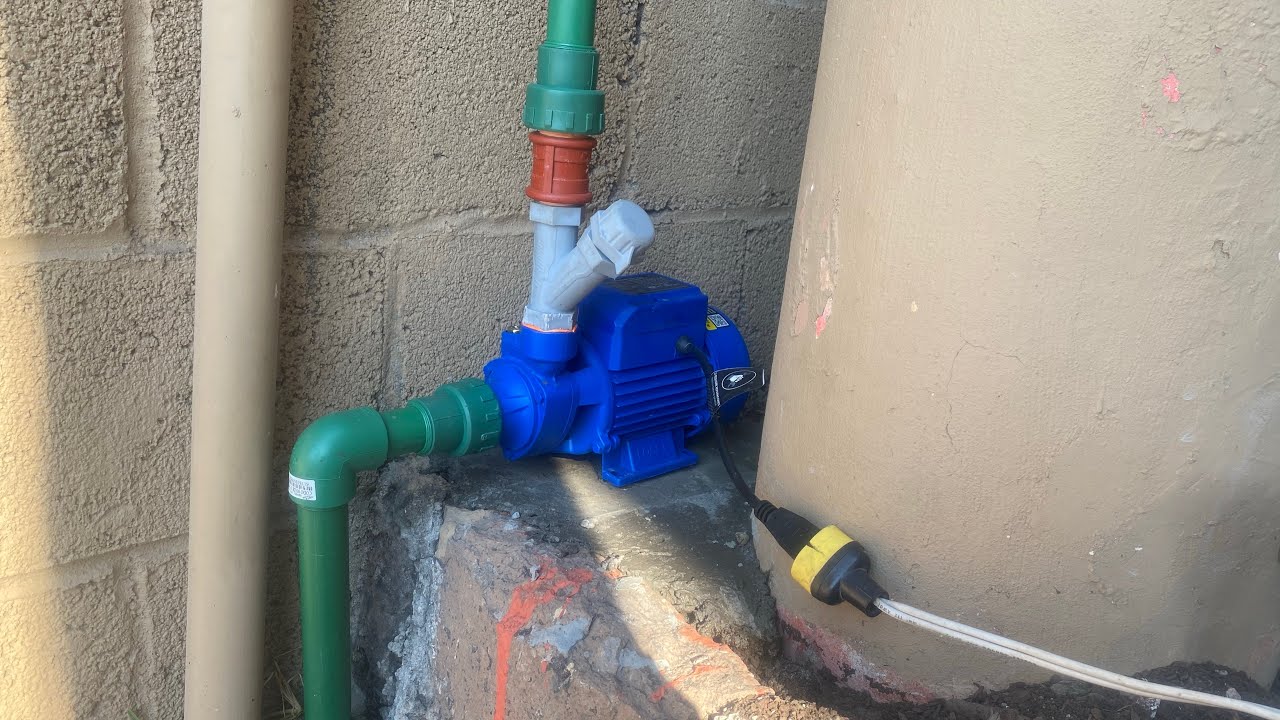 Como instalar una bomba para agua