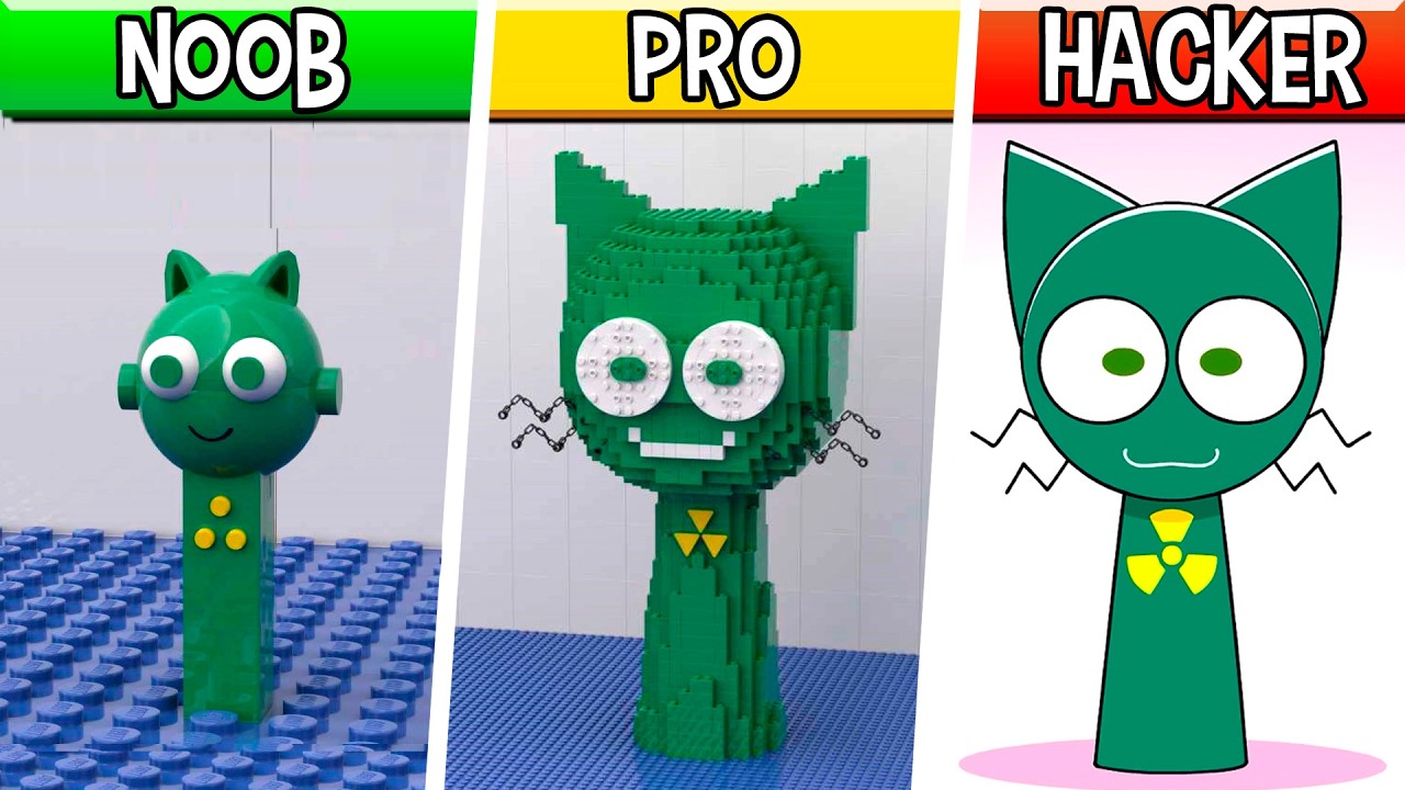 LEGO Tox Pyramixed : Noob, Pro, HACKER! / (Incredibox Sprunki OC)
