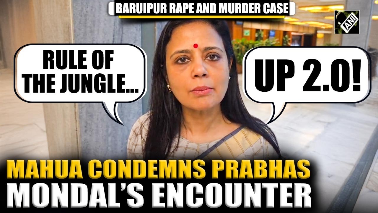 Baruipur rape case: TMC&rsquo;s Mahua Moitra condemns accused&rsquo;s encounter, terms it &lsquo;rule of the jungle&rsquo;