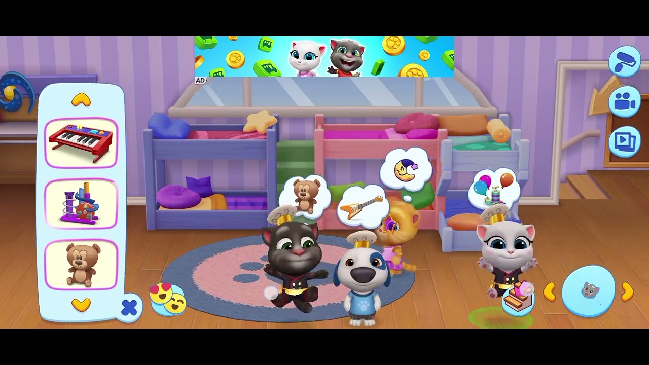 My Talking Tom Friends (iOS,Android) Gameplay Walkthrough (Outfit7) - HD