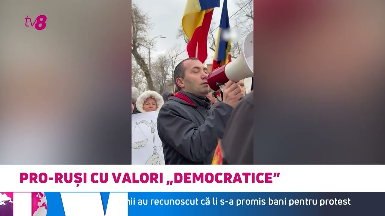 Protest prorus la conferința cu 50 de delegații europene în Chișinău