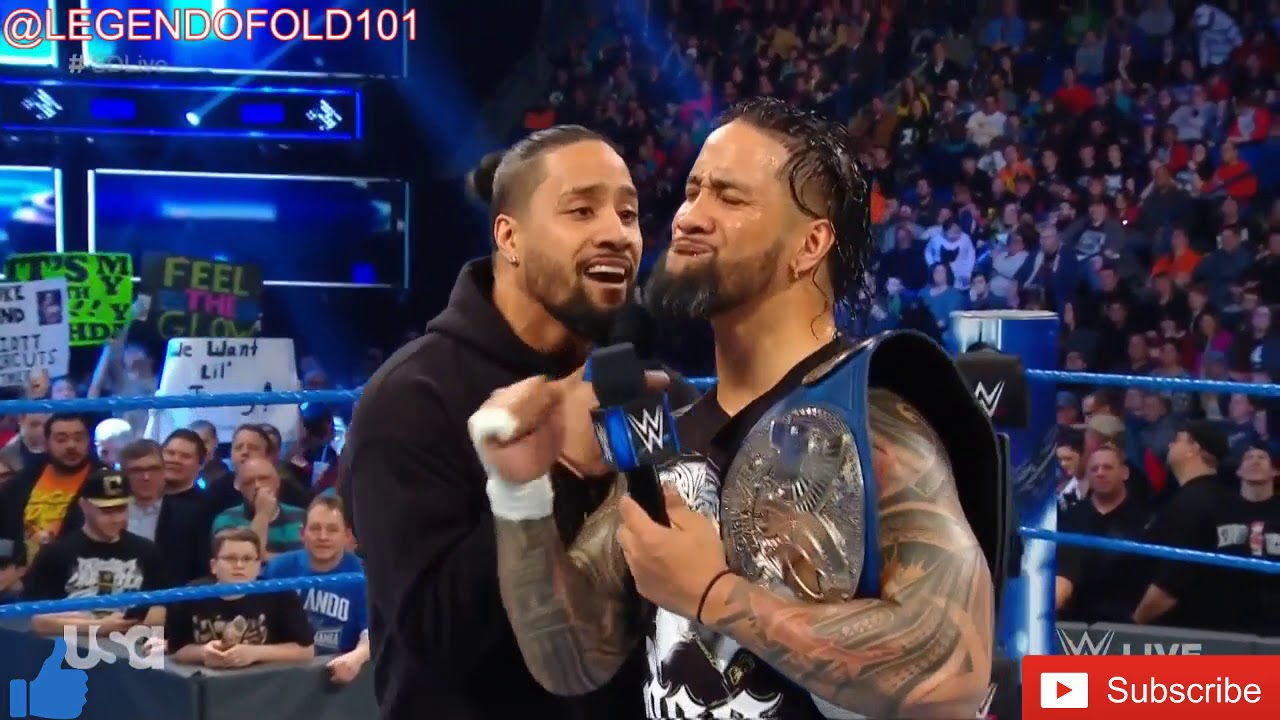 The Usos Kill Shane and Miz on the mic 5th March 2019 (BRUH)