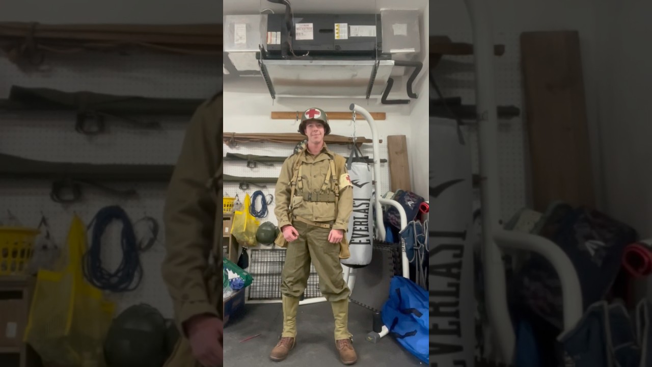 U.S. Army medic impression uniform WW2 #reenact #reenact #reenactment #history #ww2 #army #wwii #war