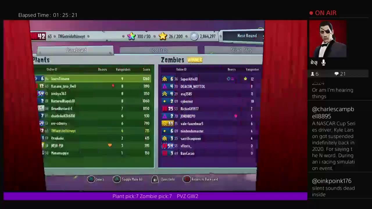 PVZ GW2 streaming to max rank plus 1v1