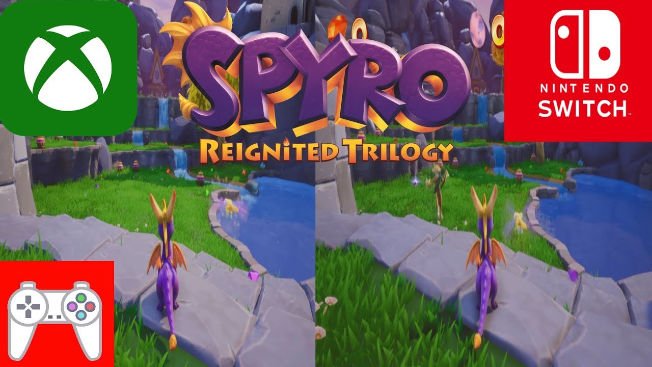 Сравнение визуальных эффектов Spyro Reignited Trilogy на Switch и Xbox! (+ Первые мысли и обсужде...