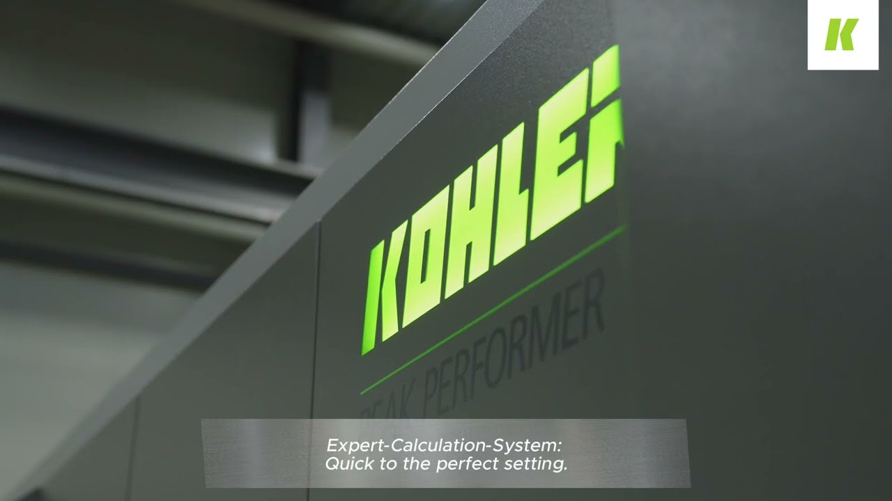 KOHLER Peak Performer 90P precision leveling machine: for optimum flat and stress-less metal sheets!