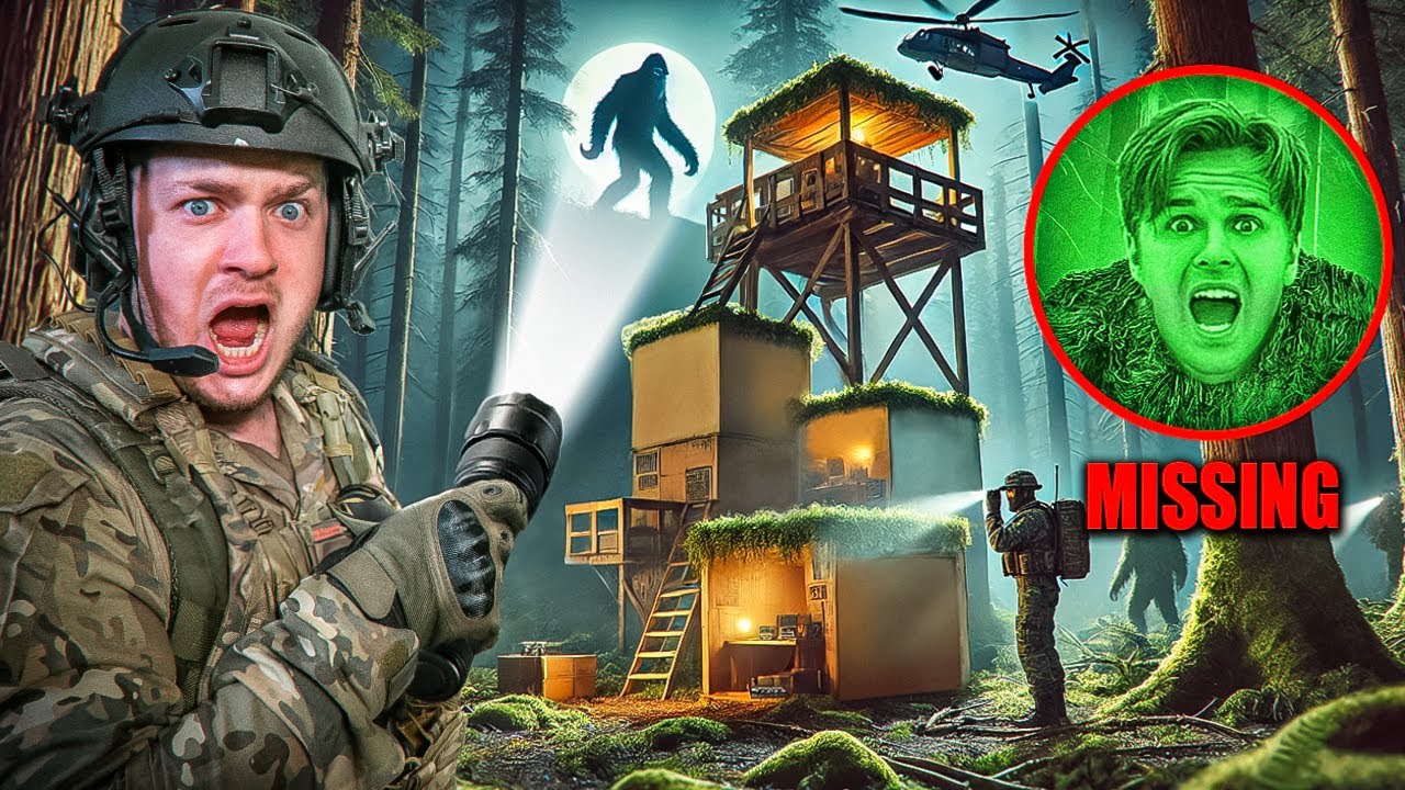 24 HOUR BIG FOOT Box Fort RESCUE MISSION! (Cardboard Crafts)