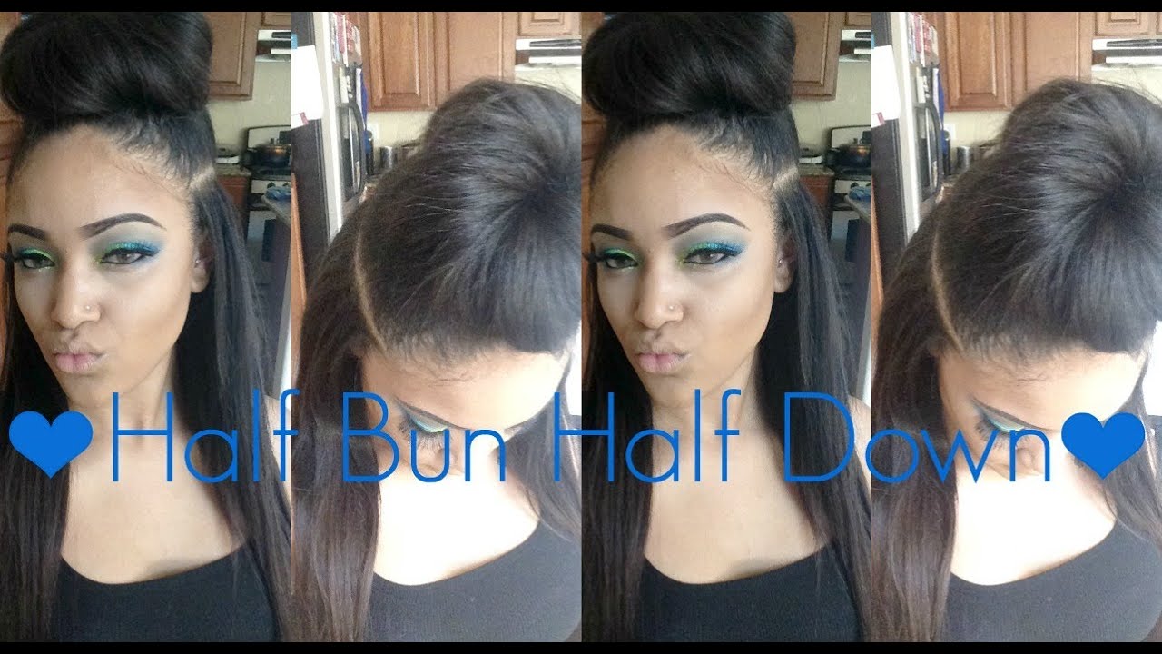 ♥ Half Bun Half Down Tutorial ♥