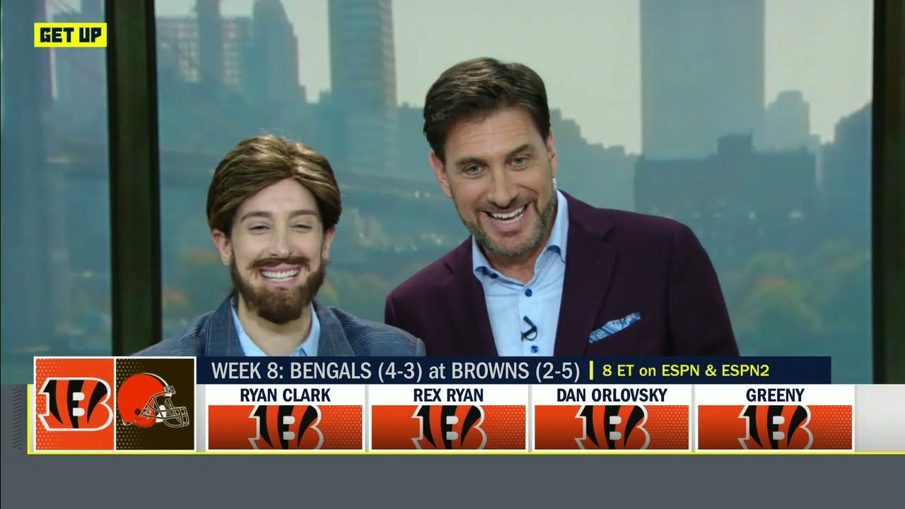 SEEING DOUBLE?! 2x the Greeny's on set + Dan Orlovsky's AWFUL Halloween joke 👻 | Get Up