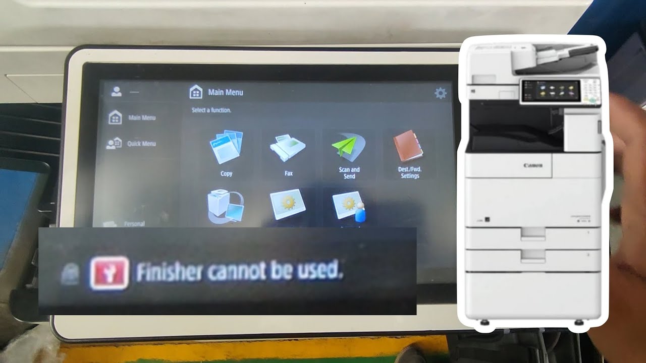 Finisher Cannot Be Used Canon Ira 4525/4535/4545/4551