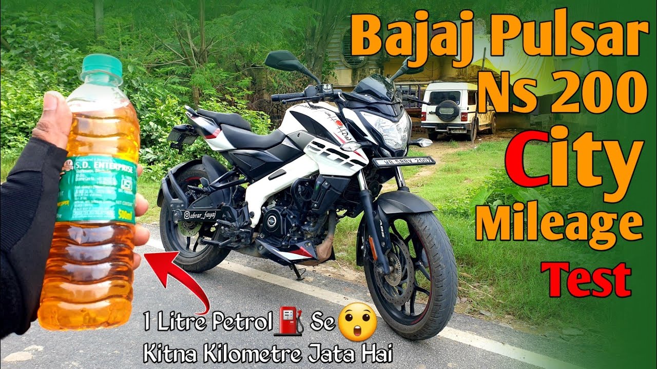 Bajaj Pulsar Ns 200 Mileage Test⛽ | Pulsar Ns 200 Mileage Test | Ns 200 Bs6 City Mileage Test