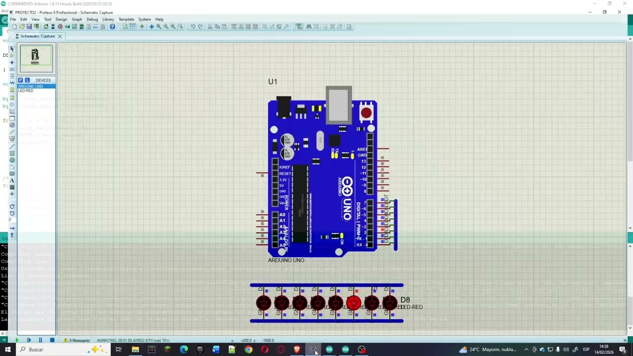 ELECTRONICA CON IA N°5 - CORRIMIENTO DE LEDS + FUNCIONES DE BAJO Y ALTO NIVEL