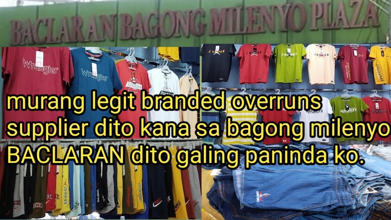 murang supplier ng over runs dito sa bagong milenyo BACLARAN