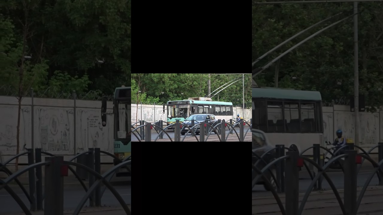A magical day in a fabulous European city. Bucharest and its diverse public transport. Trolleybuses