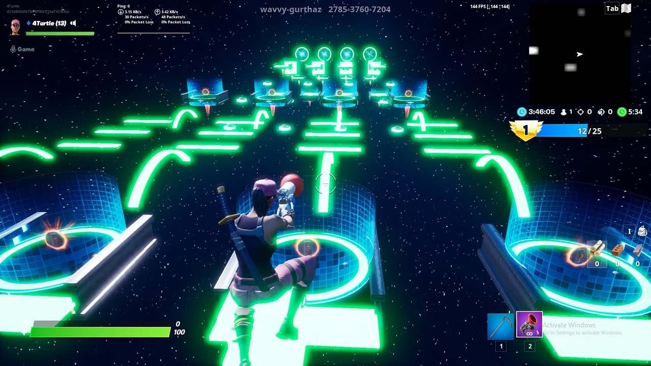 25 Level Neon RACE Deathrun | 3:08 World Record