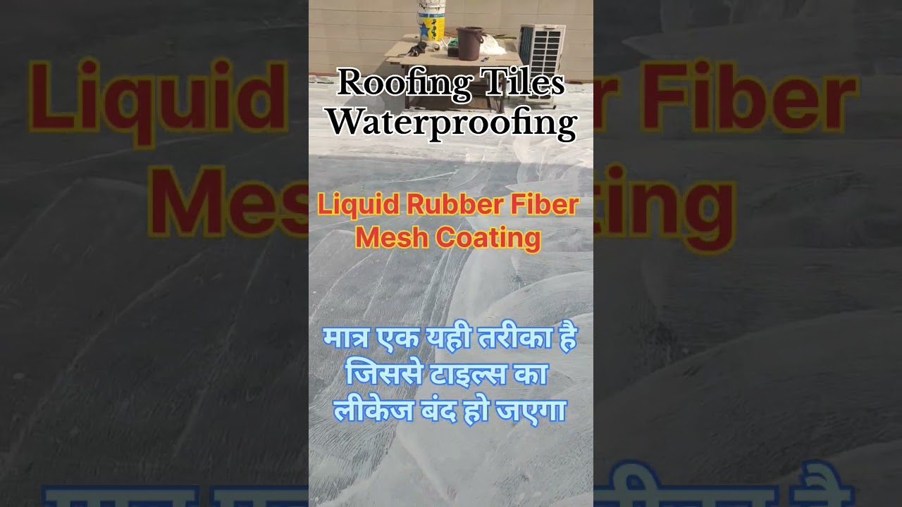 Roofing Tiles Water proofing/Liquid Rubber Fiber Mesh Coating