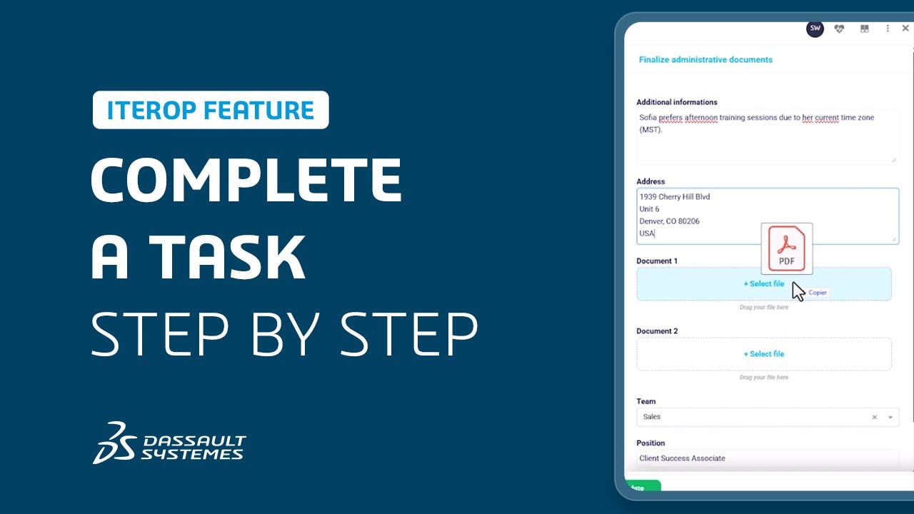 How to complete a task in ITEROP Play?