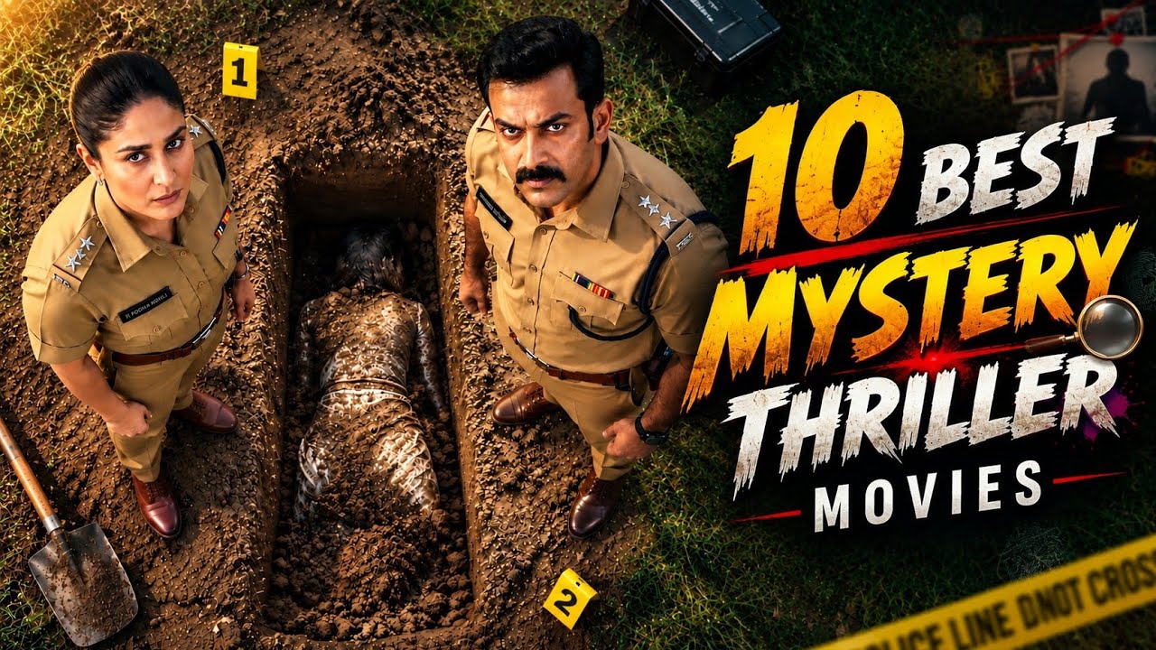 Top 10 best south indian suspense thriller movies in hindi 2026 | south murder mystery movies hindi
