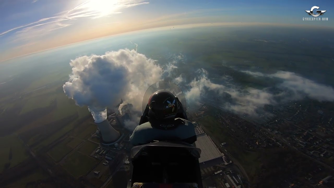 Inversionswetterlage mit Wasserdampf, Gyrocopterflug 2026