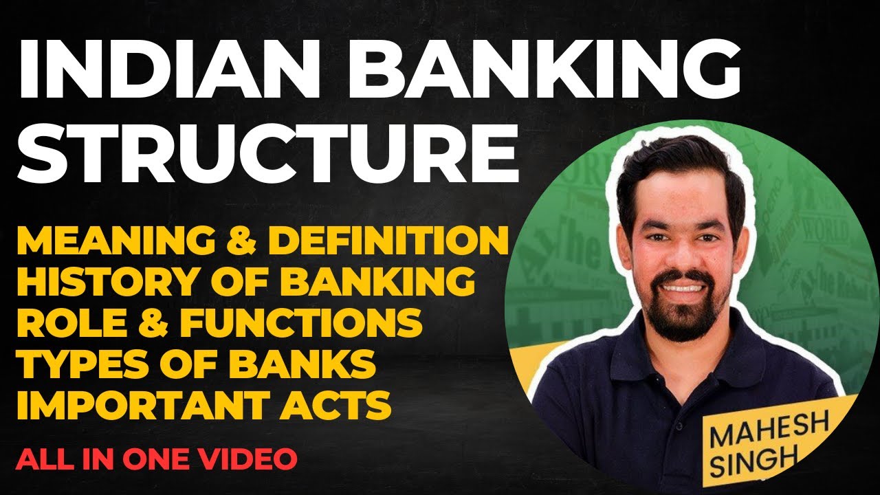 Indian Banking System in English | Indian Banking Structure | Meaning History Types Functions