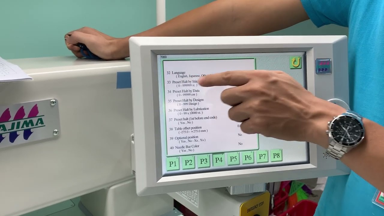 Hướng dẫn cài đặt nâng cao máy thêu Tajima DMH