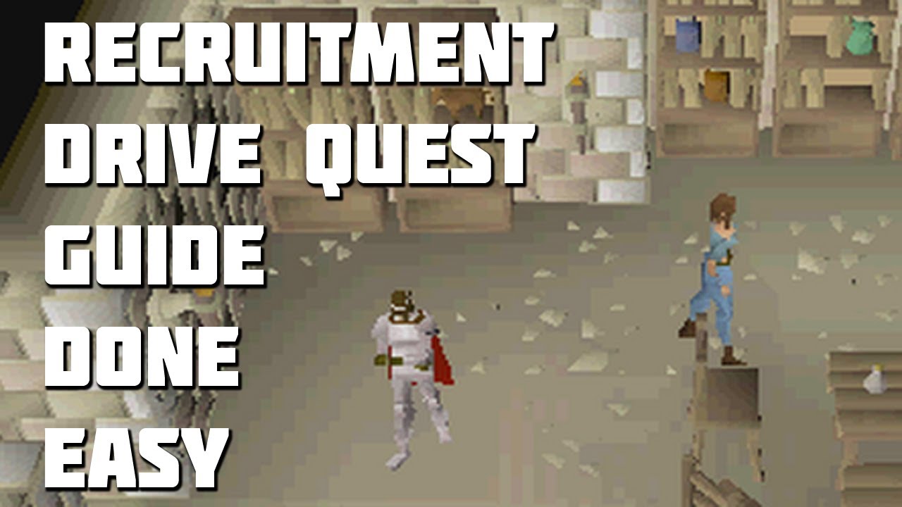 Runescape 2007 &mdash; Прохождение квеста Recruitment Drive &mdash; Простые гайды по квестам &mdash; Framed