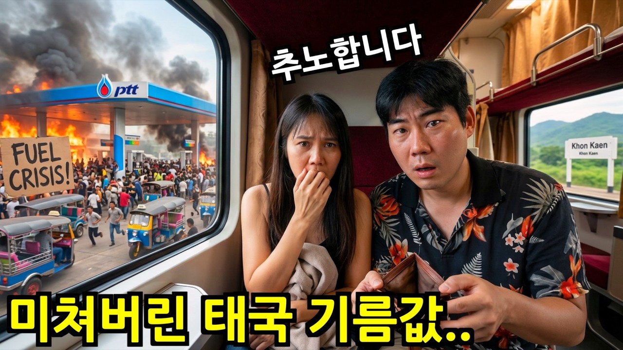 기름값 감당 안 되는 태국 근황, 야간 기차로 추노합니다