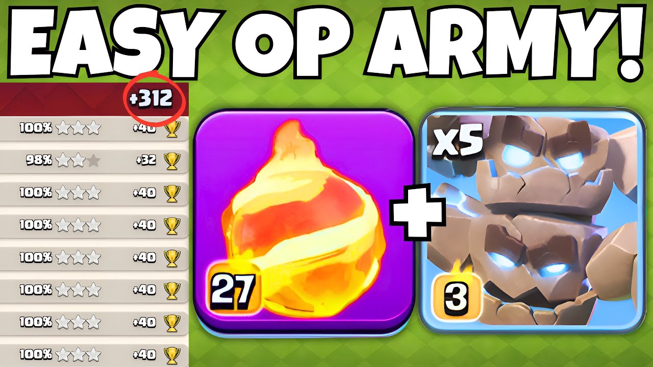 This OP Meteor Golem Army is DOMINATING Legend League!