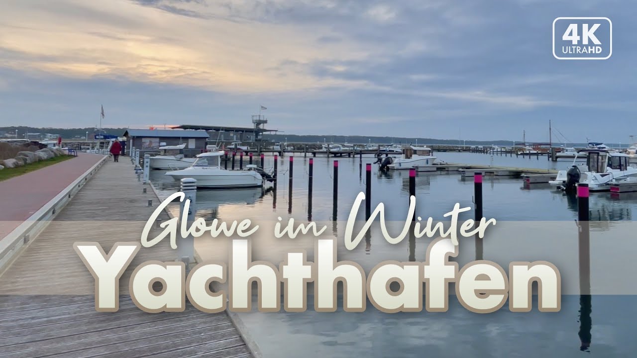 Yachthafen in Glowe - Rügen Winter 2022 (4K Walk)