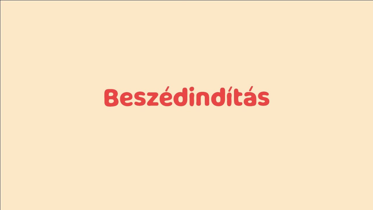 Beszédinditás