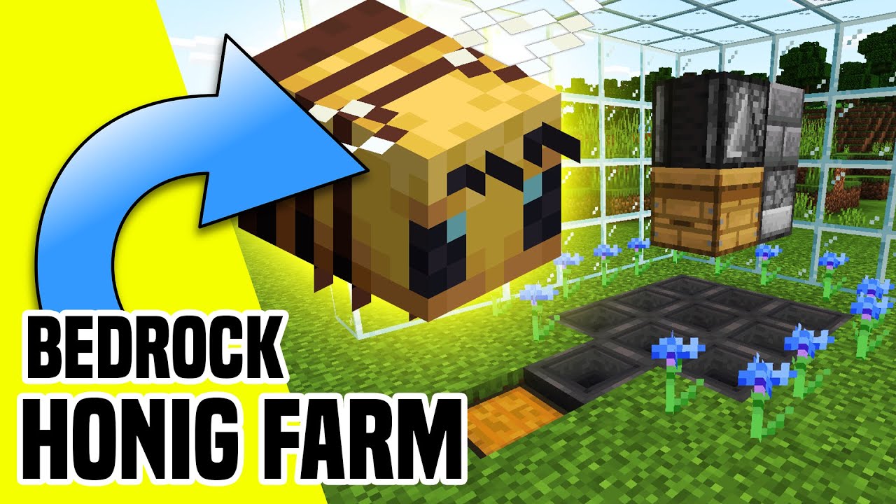 Minecraft Bedrock Honig Farm | easy Honigwaben und Honig farmen