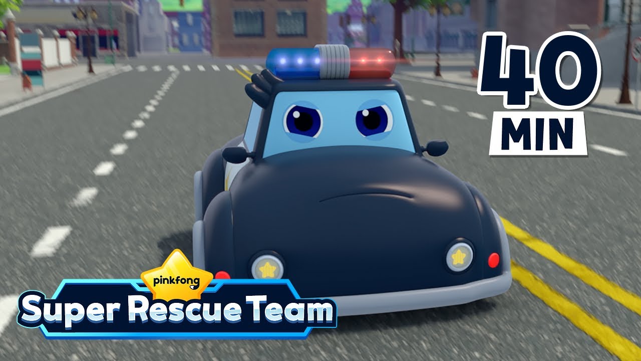 [ALL] 🚔 Eee-Ooh, Eee-Ooh!｜Police Car Special｜Pinkfong Super Rescue Team