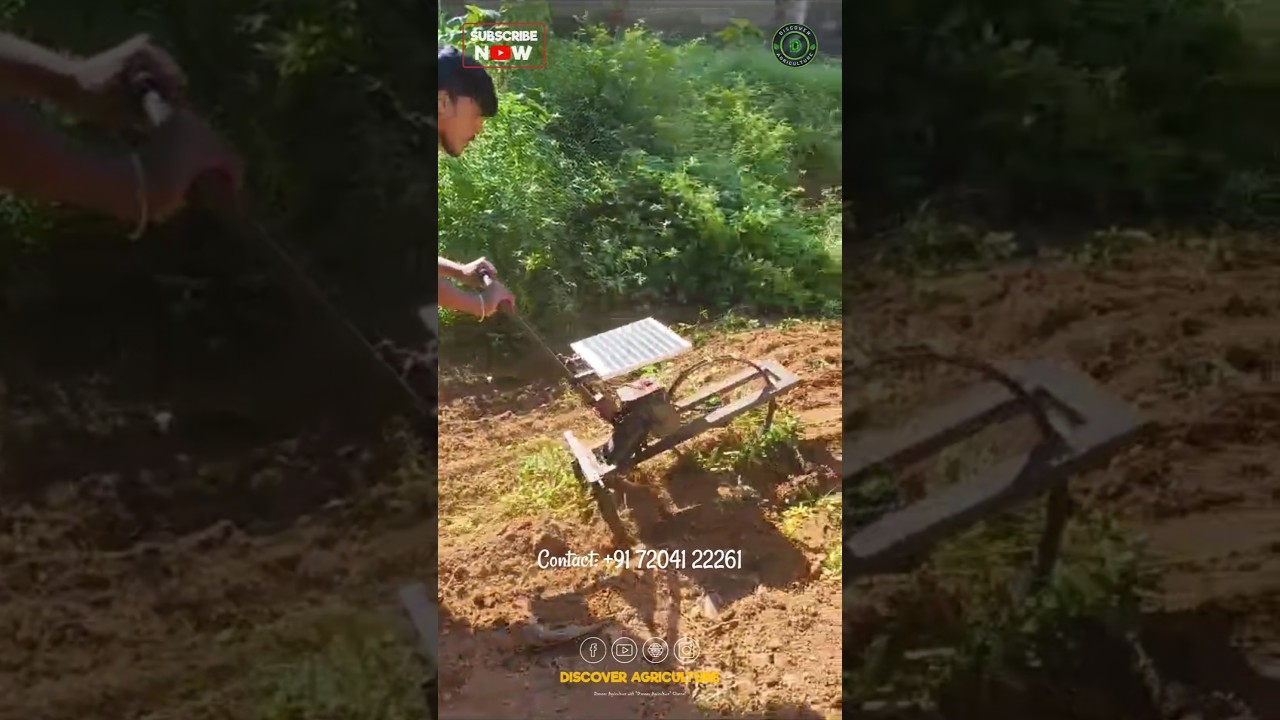 Amazing Solar Power Weeder Machine
