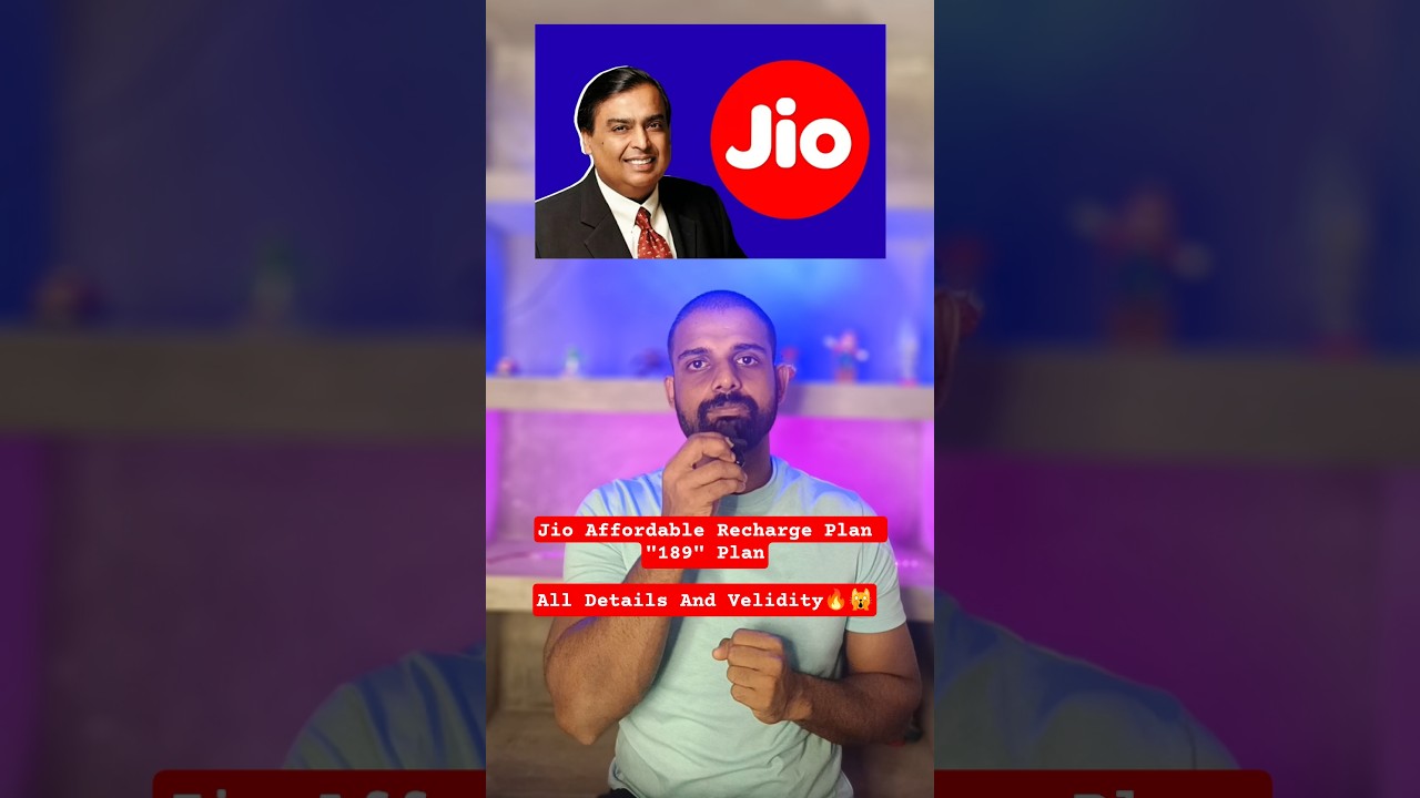 Jio Affordable Recharge Plan 189 Plan All Details And Validity | JIO best recharge plan 2025 🔥
