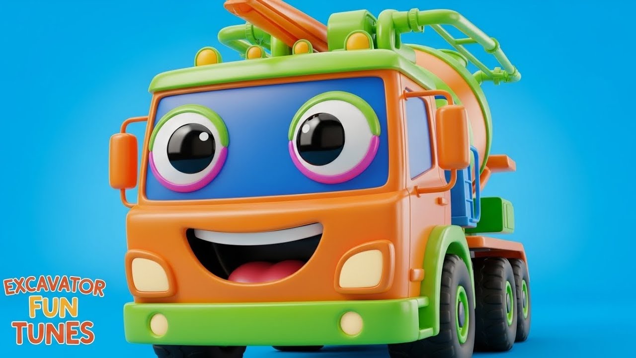 Learning with Construction Trucks | Kids Songs & 3D Animation
