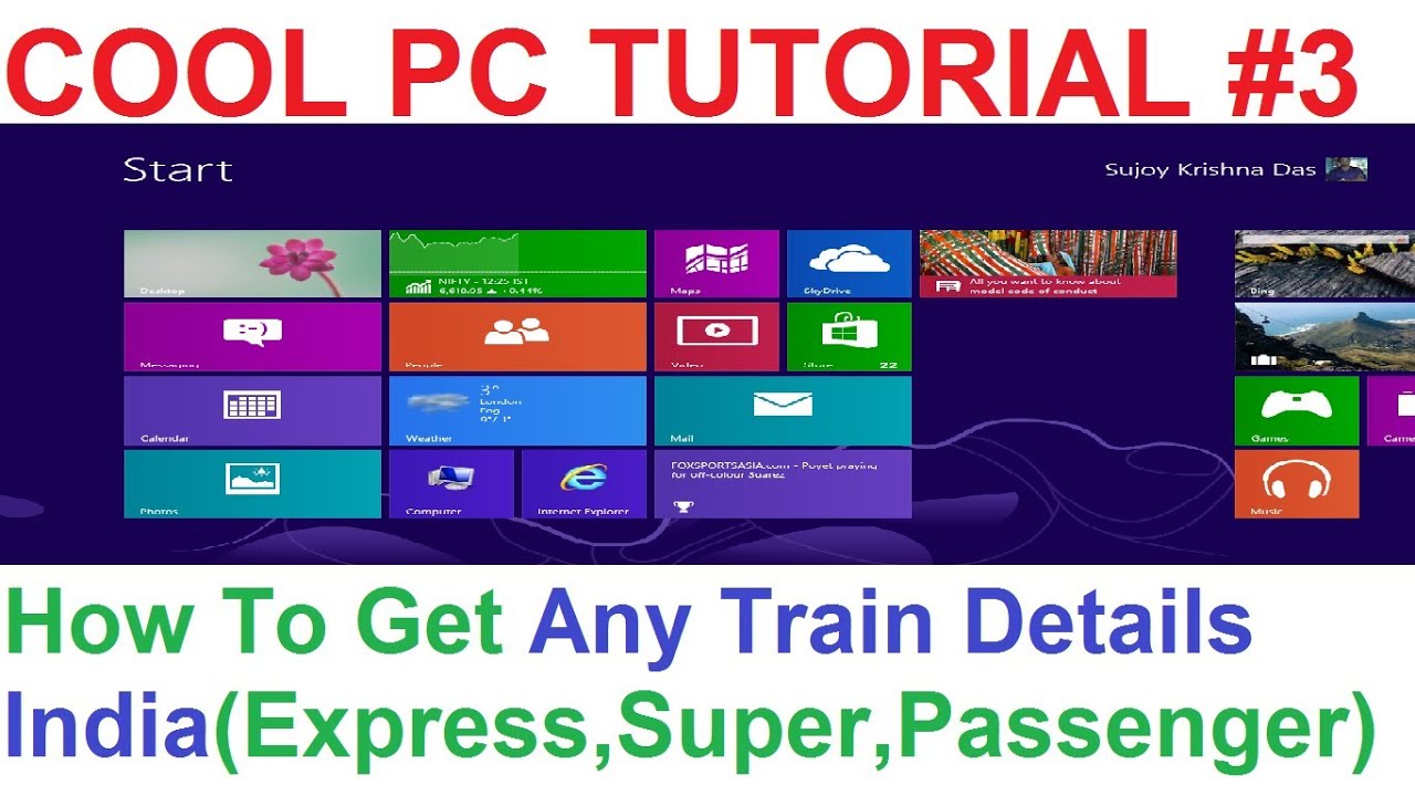 PC3: How to Get Any Train Details in India (Express.Super Fast,Mail and Passenger/Local Trains)