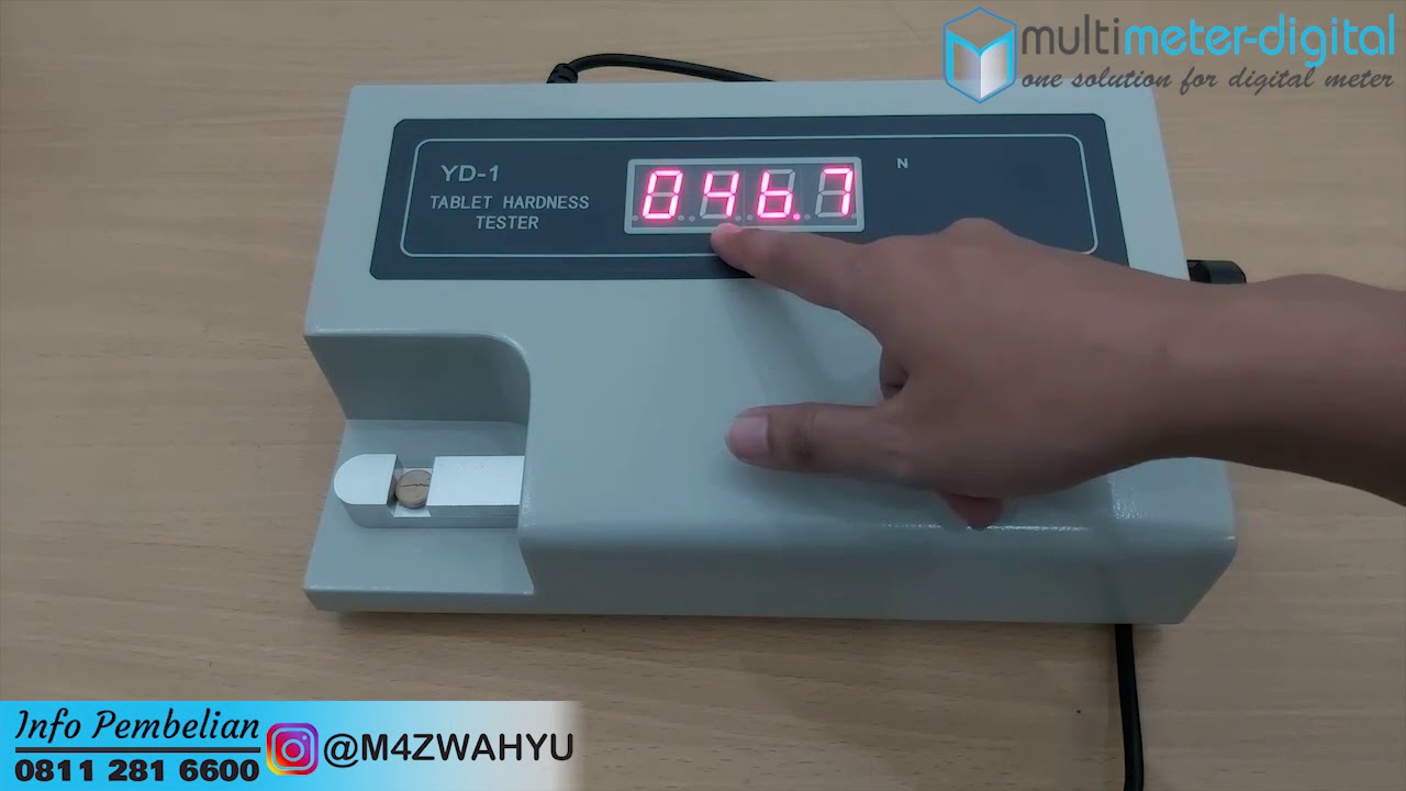 Alat Pengukur Kekerasan Tablet YD1 & Cara Penggunaanya