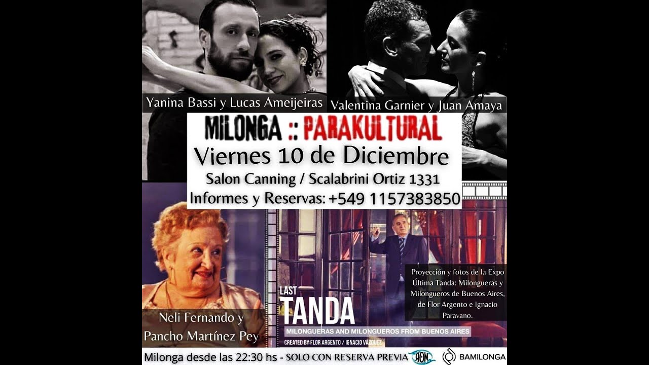 LUCAS AMEIJEIRAS & YANINA BASSI: CON TUS BESOS, VALS DE EDGARDO DONATO, EN EL PARAKULTURAL
