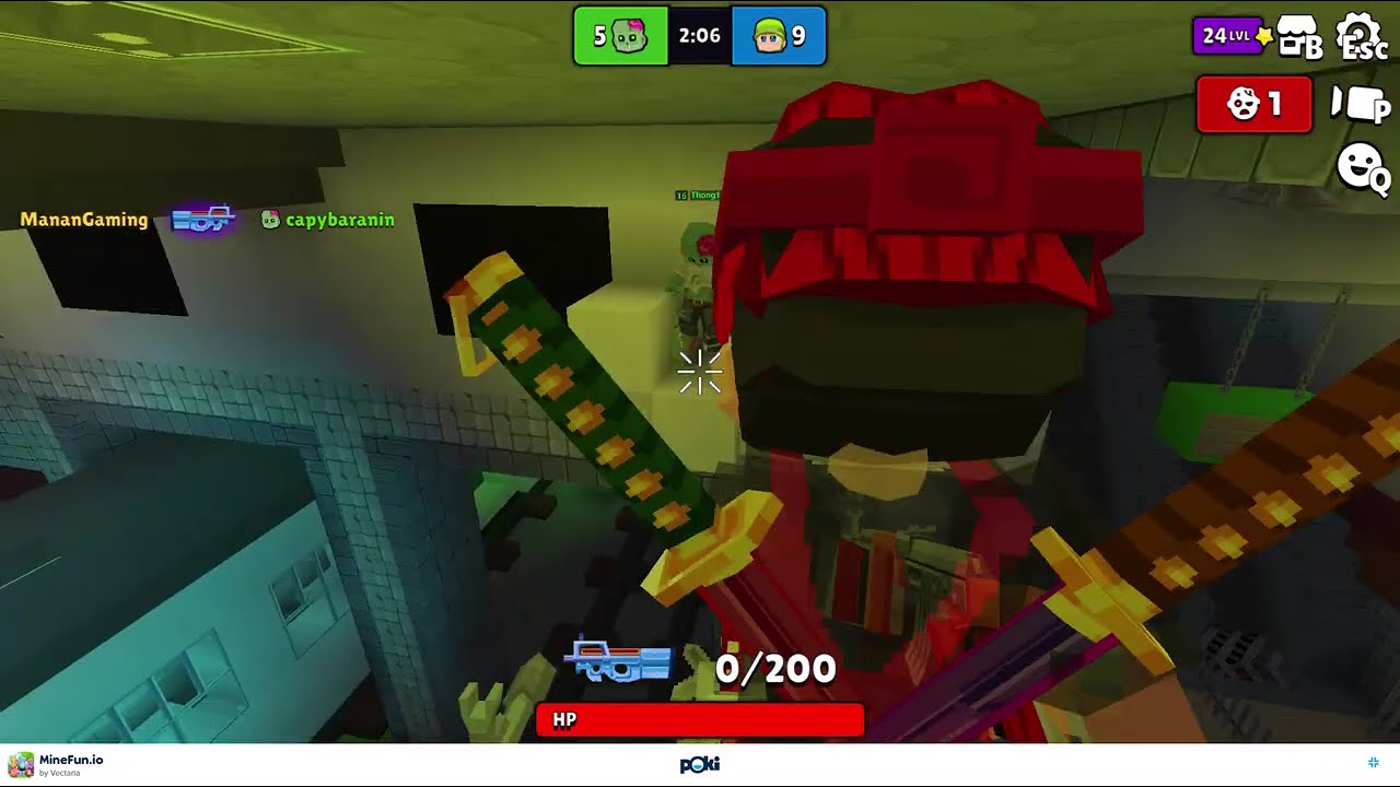 Playing Zombie Infection in Pokigames that is actually GOOD!