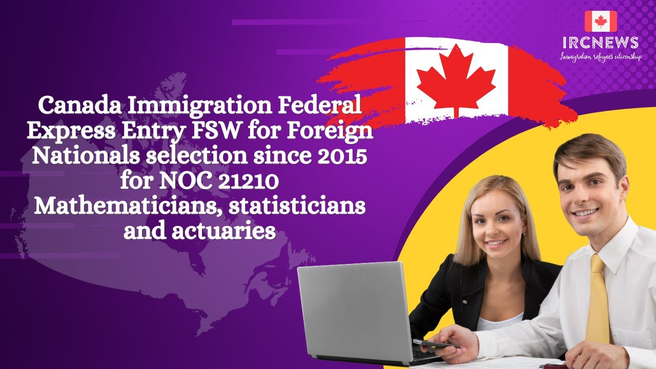 Canada Express Entry FSW for Foreign Nationals NOC 21210 Mathematicians, statisticians & actuaries