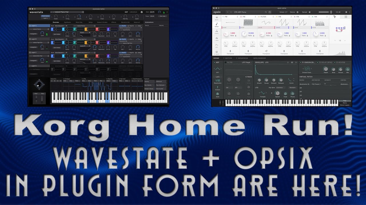KORG WaveState + OPSix in PlugIn Format are HERE!!