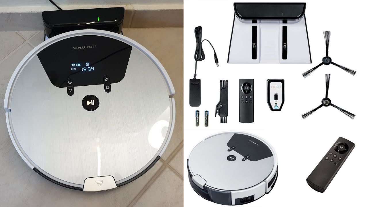 Silvercrest Robot Vacuum Cleaner SSRA1 Unboxing Testing