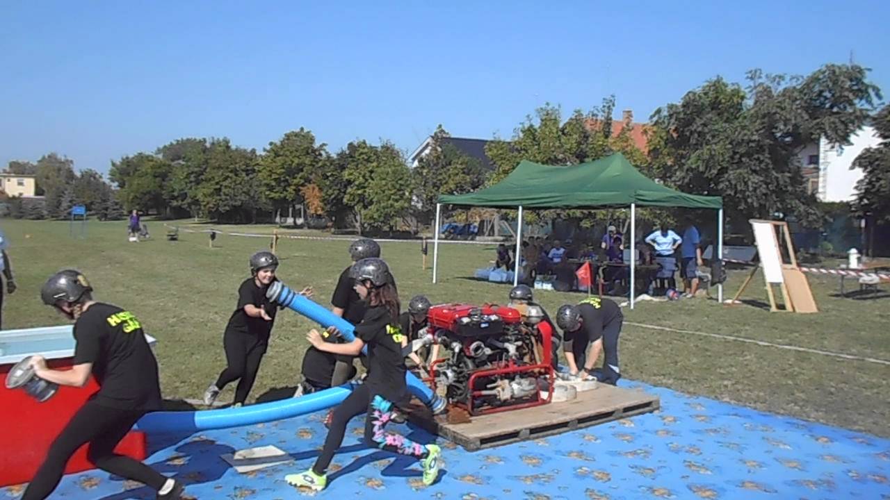 Požiarny útok detí 10.september 2016 v Kráĺovej pri Senci(tím A)