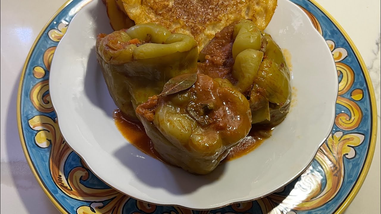 •АФОНСКАЯ КУХНЯ• ПОСТНЫЙ ФАРШИРОВАННЫЙ ПЕРЕЦ В ТОМАТНОМ СОУСЕ - «ГЕМИСТА».
