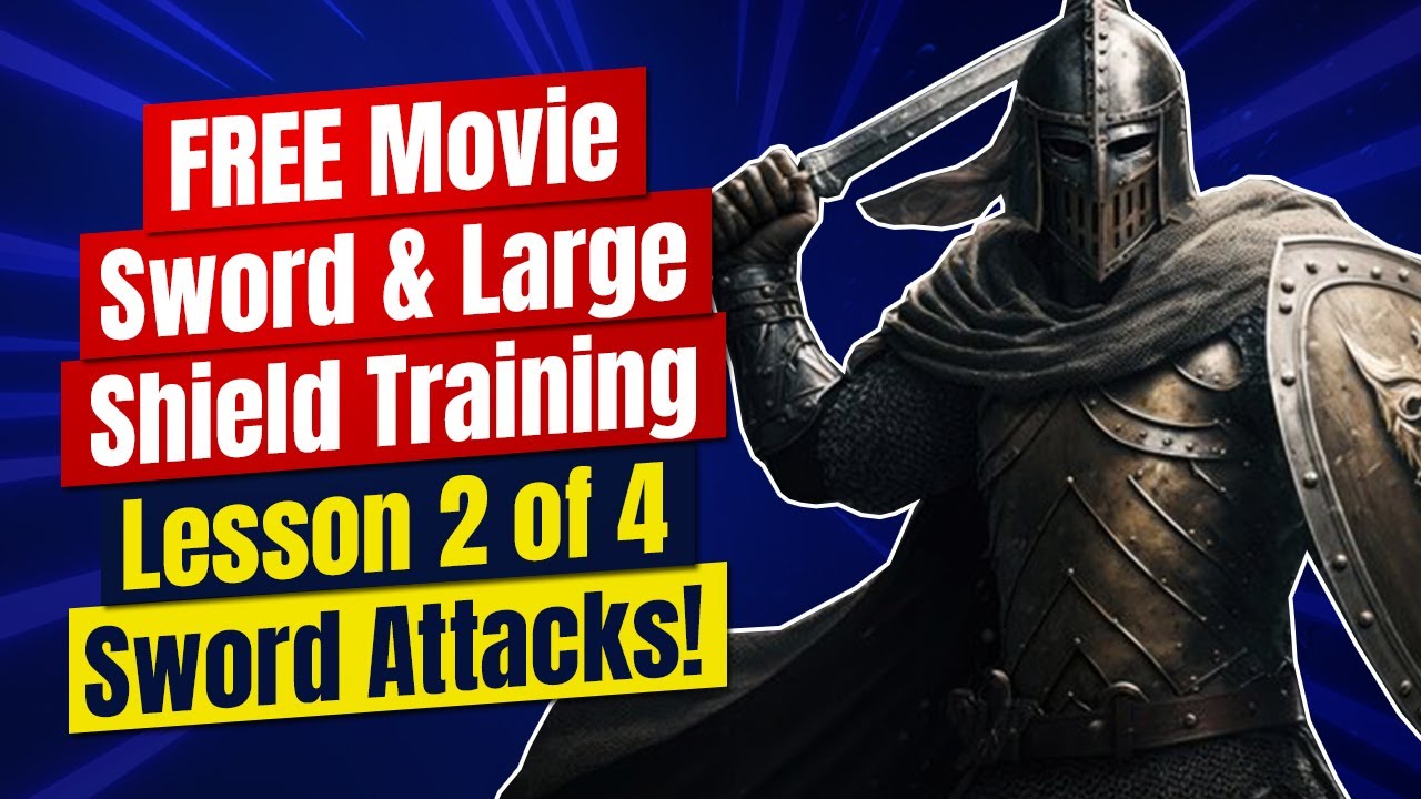 FREE Movie Shield & Sword Training Tip 2 of 4: Sword Attacks! | Movie Sword Fighting